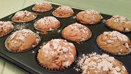 Almás-fahéjas muffin